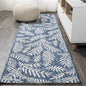 JONATHAN Y Palm Frond Indoor Outdoor Runner Rug 2X10 Orange/Cream, Nevis for Backyard, Patio, Porch, Easy-Cleaning, High Traffic, Pet-Friendly, Non-Shedding (SMB119E-210)