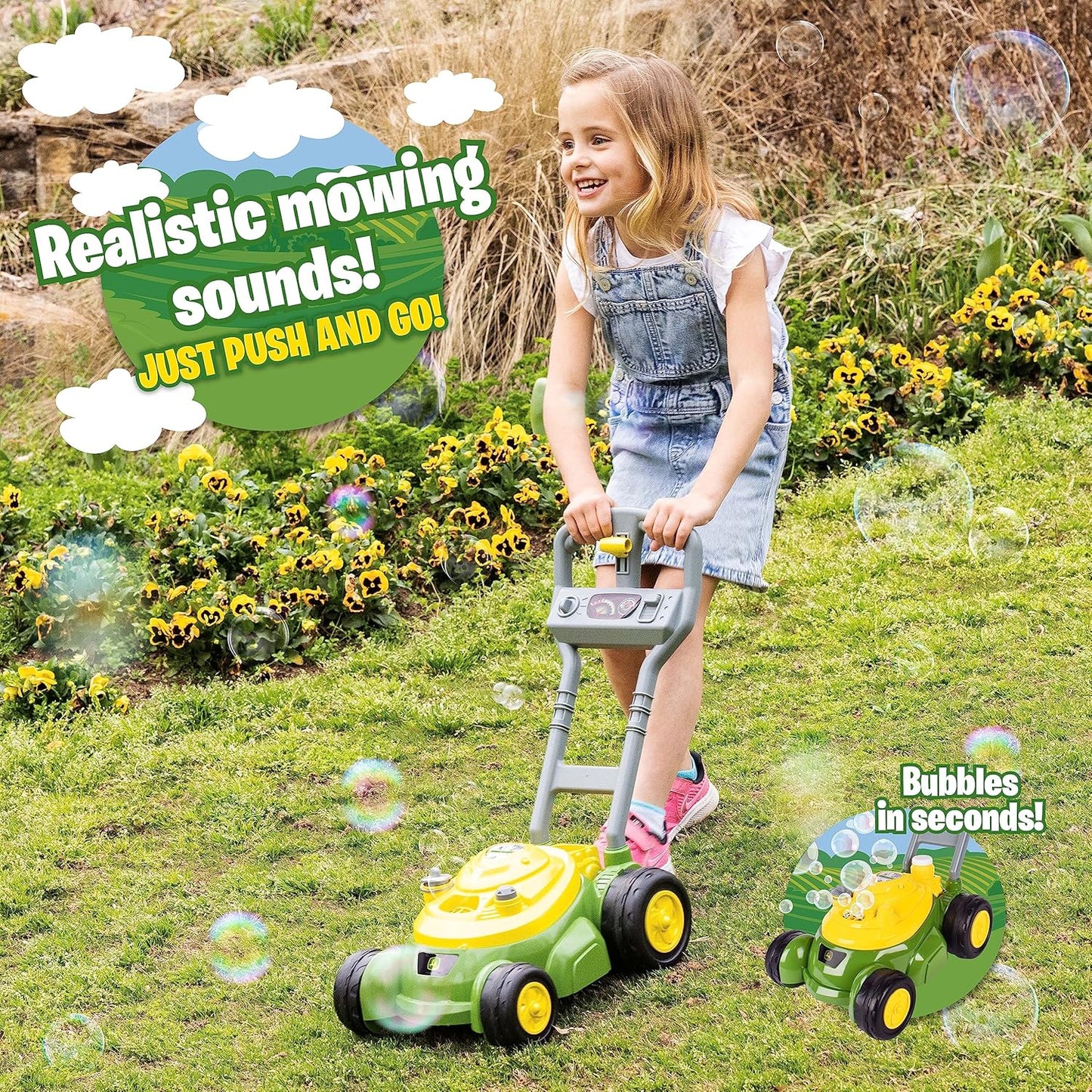 John Deere Bubble Lawn Mower: A Fun Twist on Gardening for Toddlers