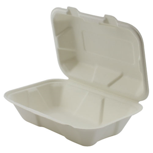 SOMI HCE9631, Hinged Cont Bagasse 9x6x3"- 1-Comp ECO 4x50,  13.22 LBS, PACK SIZE 200